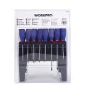 WORKPRO WP200507 100 Parça Duvar Askı Aparatlı Profesyonel CR-V Manyetik Tornavida ve Bits Uç Seti