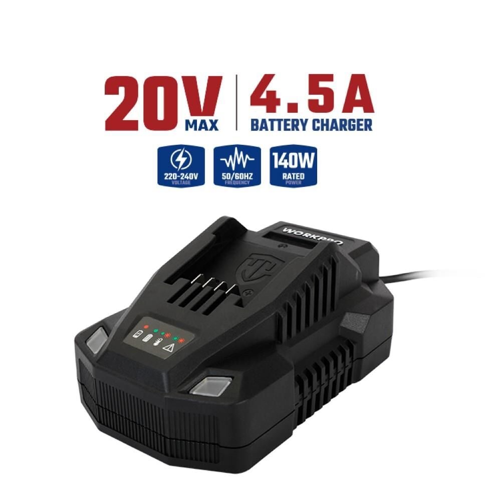 WORKPRO WP396006 20Volt 4.5A/Saat Li-ion Profesyonel Hızlı Akü Şarj Cihazı