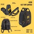 CAT DA980665 17''/43cm 2 Bölmeli Ağır Hizmet Bez Alet Sırt Takım Çantası