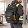 CAT DA981023 20'' 2+1 Bölmeli PVC Tabanlı Ağır Hizmet Bez Alet Sırt Takım Çantası