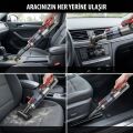 KOBB KBV20 12Volt/ Li-ion Şarjlı Kömürsüz Motor Hibrit Araç Süpürgesi + 8 Parça Aksesuar Seti + Taşıma Çantası