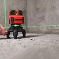 KOBB KBL41GTP 30M 4x90⁰/1x360⁰ Otomatik Hizalamalı Li-ion Çift Akü Profesyonel Yeşil Çizgi Lazer Distomat + Tripod