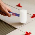 WORKPRO WP241040 57mm 450Gr PVC PP Saplı Beyaz Kauçuk Tokmak