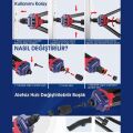 WORKPRO WP200532 400mm INC/MM Ağır Hizmet Kollu Somun Perçinleme Tabancası + 185 Adet Perçin