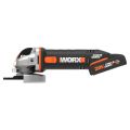 WORX WX800 20Volt 2.0 Ah. Li-ion Çift Akülü 115mm Profesyonel Şarjlı Avuç Taşlama
