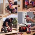 WORKPRO WP390023 20Volt 4.0Ah Li-ion 65Nm. Çift Akülü Kömürsüz Profesyonel Şarjlı Matkap