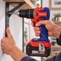 WORKPRO WP390020 20Volt 4.0Ah Li-ion 65Nm. Çift Akülü Kömürsüz Profesyonel Şarjlı Darbeli Matkap