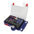 WORKPRO WP200555 1/4'’ 1/2’’ 38 Parça Cr-V Lokma ve Topaç Cırcır Araç Tamir Seti