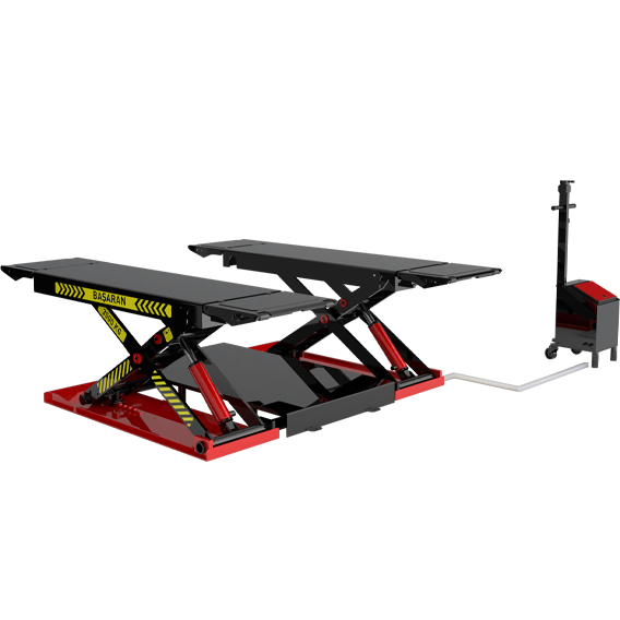 BŞR-501 3,5 TON HİDROLİK MAKASLI ARAÇ KALDIRMA LİFTİ