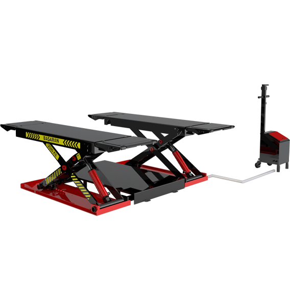BŞR-501 3,5 TON HİDROLİK MAKASLI ARAÇ KALDIRMA LİFTİ