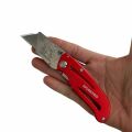 WORKPRO WP211003 Paslanmaz Çelik/Alüminyum Gövde Katlanır Rötuş Maket Bıçağı