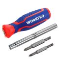 WORKPRO WP221046 6-IN-1 Profesyonel Çok Fonksiyonlu Değişken Uçlu Tornavida Seti