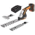 WORX WG801E 20Volt 2.0Ah. Li-ion Şarjlı Profesyonel Avuç İçi Çim Kesme, Çit Budama